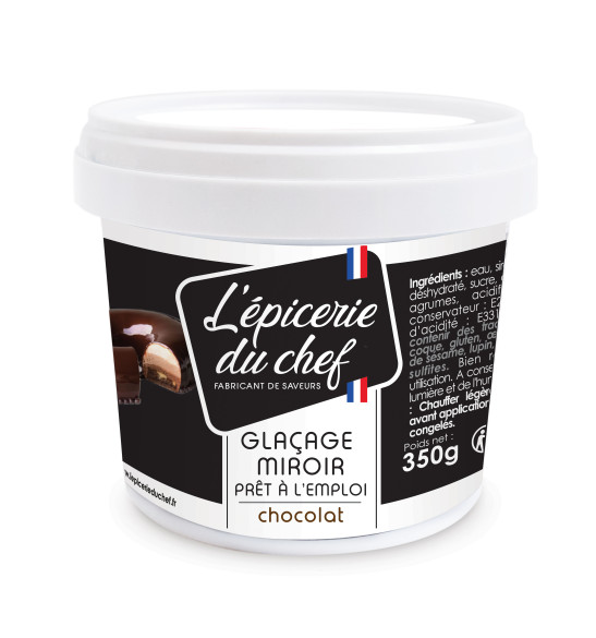 Glaçage miroir chocolat prêt à l'emploi 350 g Glaçage miroir chocolat prêt à l'emploi 350 g