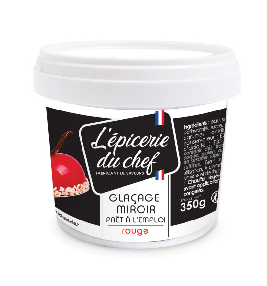 Glaçage miroir rouge prêt à l'emploi 350 g Glaçage miroir rouge prêt à l'emploi 350 g