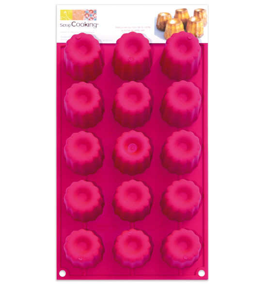 Moule à gâteaux silicone 15 cannelés Moule à gâteaux silicone 15 cannelés