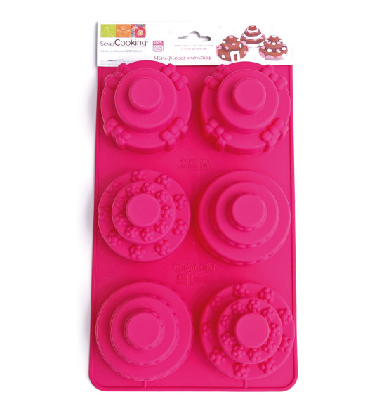 Moule à gâteaux silicone 6 mini pièces montées Moule à gâteaux silicone 6 mini pièces montées
