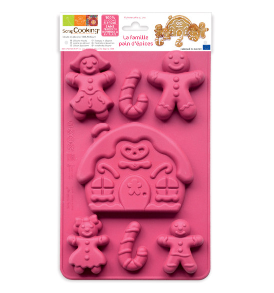 ScrapCooking® silicone gingerbread family mould