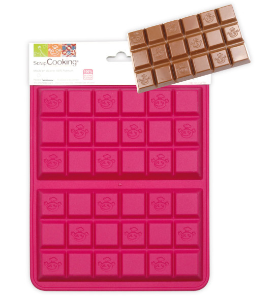 Moule silicone chocolat 2 tablettes Moule silicone chocolat 2 tablettes