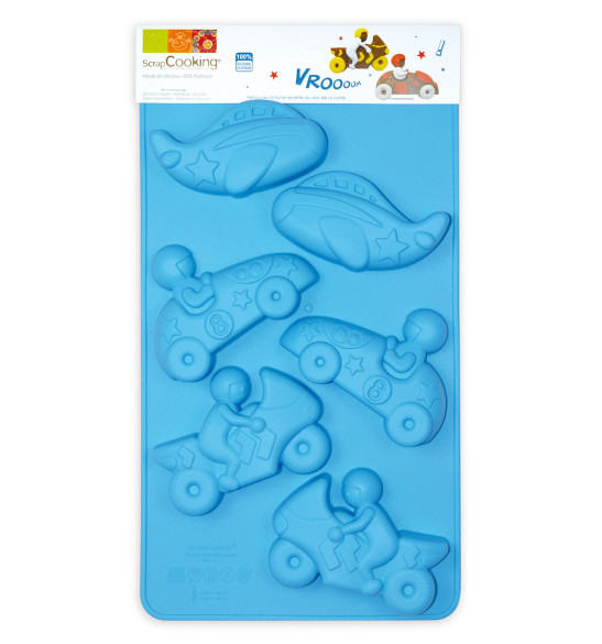 Moule à gâteaux silicone transports Moule à gâteaux silicone transports