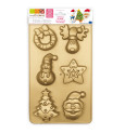 ScrapCooking® silicone mould with 6 Christmas-themed cavities