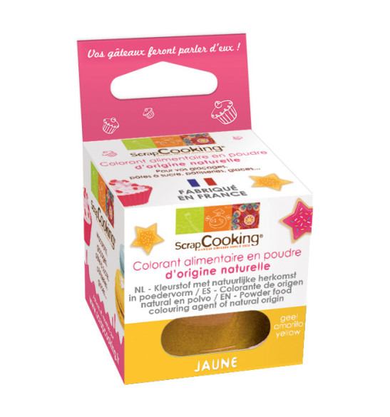 Colorant alimentaire en poudre d'origine naturelle "Jaune" Colorant alimentaire en poudre d'origine naturelle "Jaune"