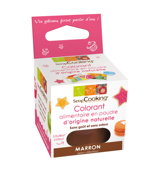 Brown natural powdered food colouring 10 g Brown natural powdered food colouring 10 g