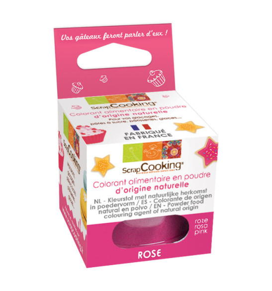 Dark pink natural powdered food colouring 10 g Dark pink natural powdered food colouring 10 g