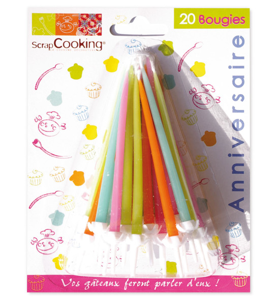 20 bougies assorties 20 bougies assorties