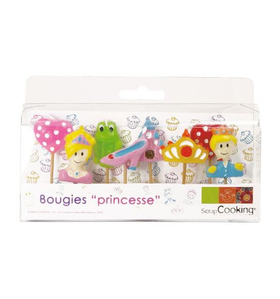 Lot de 8 bougies "Princesse" Lot de 8 bougies "Princesse"