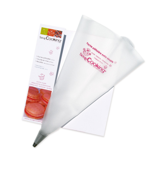 Poche pâtissière extra souple 35cm + 1 douille inox Poche pâtissière extra souple 35cm + 1 douille inox