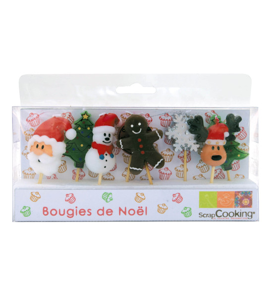 Lot de 8 Bougies Noël Lot de 8 Bougies Noël