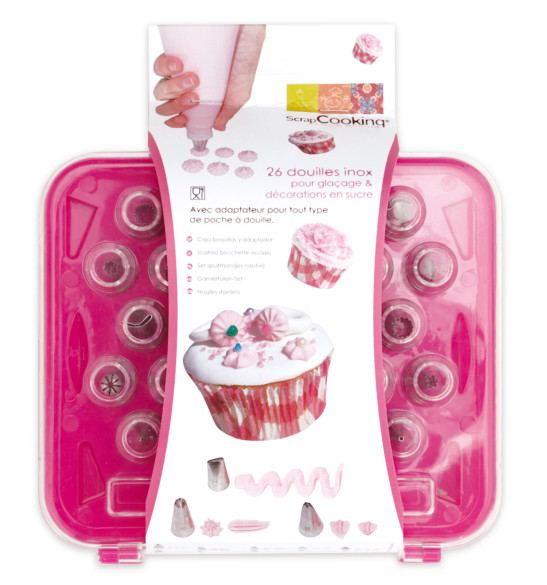 Boîte de 26 douilles inox Boîte de 26 douilles inox