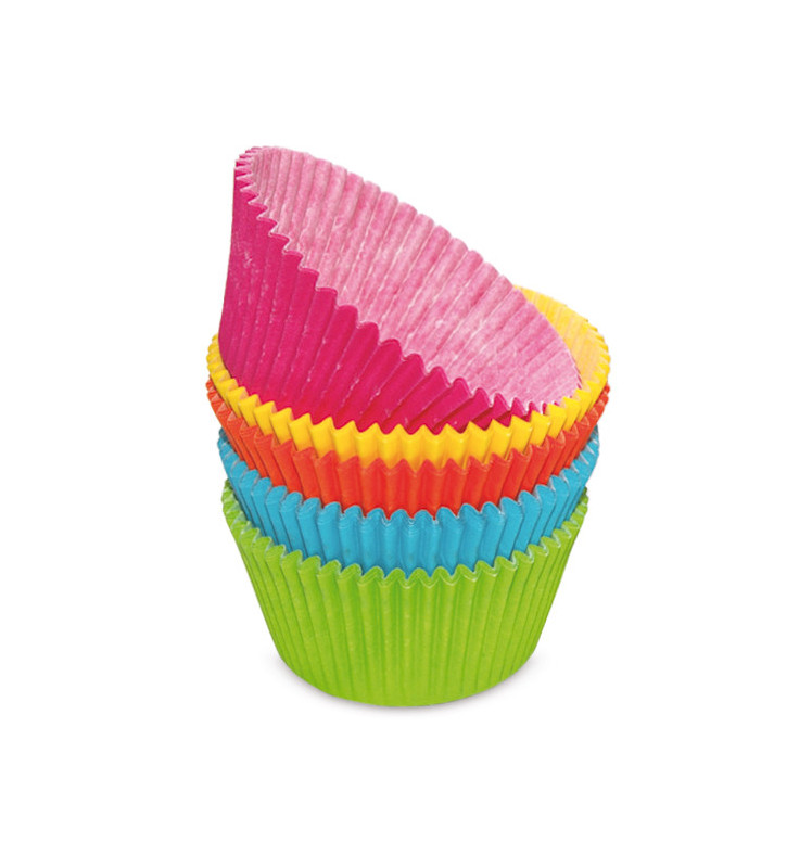 caissettes à cupcake couleur rose - 60pcs - 50 mm - PME