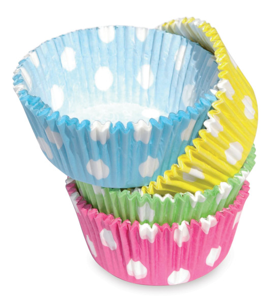 +/- 72 Polka Dot cupcake cases