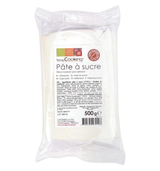 Pâte à sucre blanche 500g Pâte à sucre blanche 500g