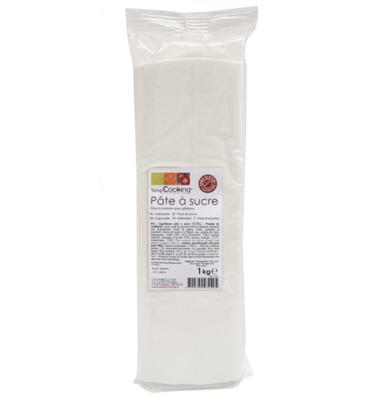 Pâte à sucre blanche 1 kg Pâte à sucre blanche 1 kg