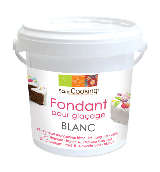 Préparation fondant blanc pour glaçage 500g Préparation fondant blanc pour glaçage 500g