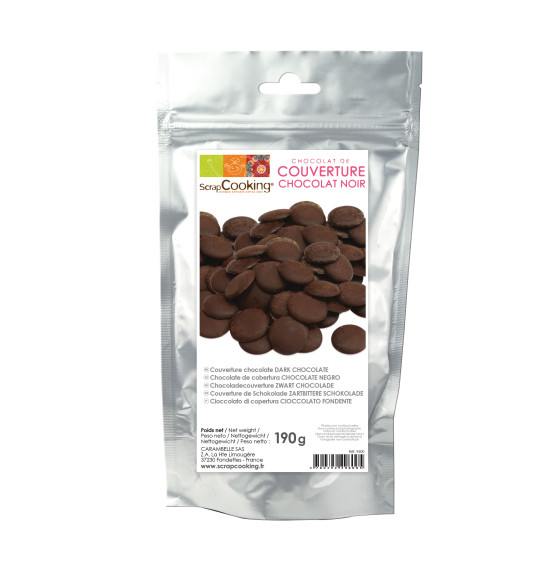Palets de chocolat de couverture NOIR Palets de chocolat de couverture NOIR