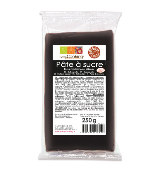 Pâte à sucre noir 250g Pâte à sucre noir 250g