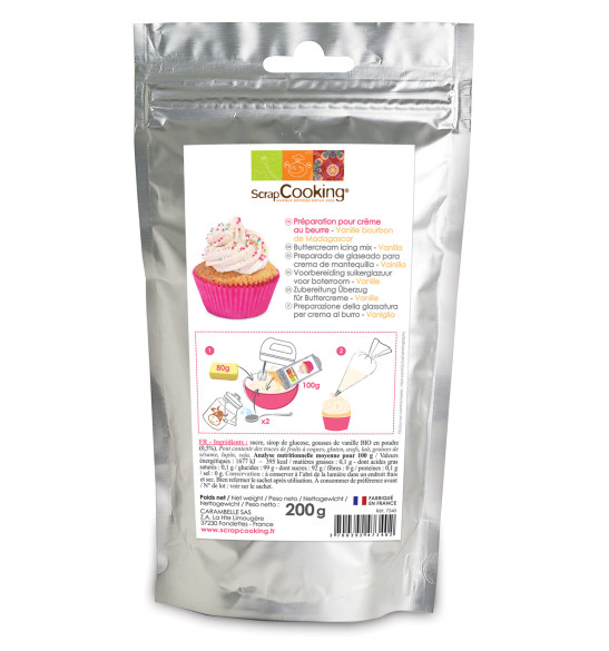 Préparation crème au beurre vanille Préparation crème au beurre vanille
