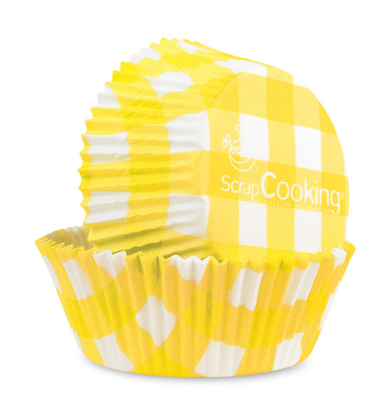 500 Caissettes vichy 'jaune' 500 Caissettes vichy 'jaune'