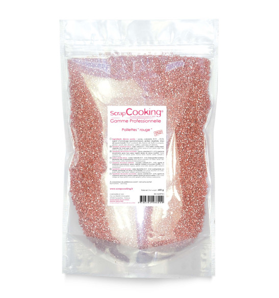 Paillettes sucrées Rouge 600 g Paillettes sucrées Rouge 600 g