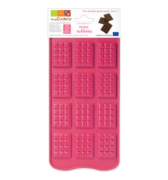 Moule silicone chocolat mini-tablettes Moule silicone chocolat mini-tablettes