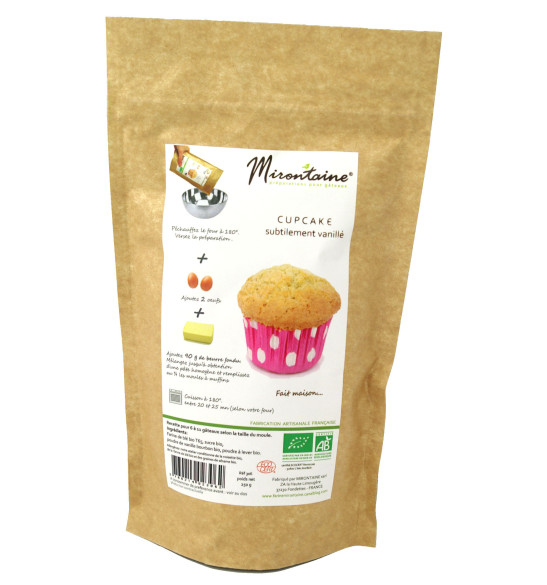 Préparation BIO Cupcakes natures subtilement vanillés