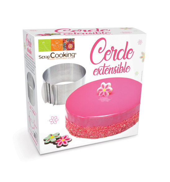 Cercle à pâtisserie extensible inox Cercle à pâtisserie extensible inox