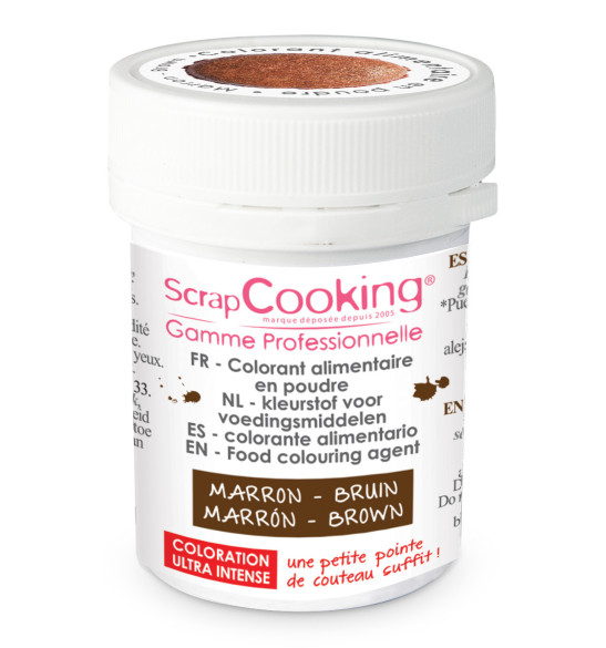 Colorant alimentaire en poudre marron 5g Colorant alimentaire en poudre marron 5g