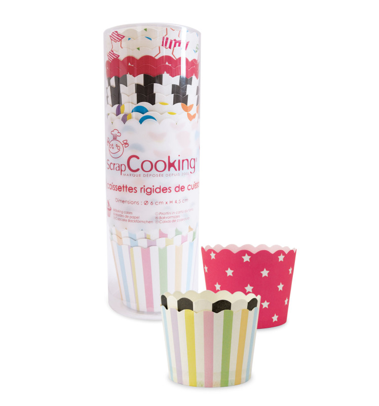 SCRAPCOOKING Caissette Cupcake x 72 Pois pas cher 