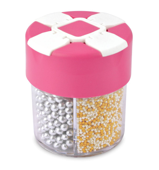 Small silver / gold sugar sprinkle deco distributor Small silver / gold sugar sprinkle deco distributor
