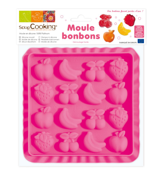 Moule silicone pour bonbons fruits et chocolat Moule silicone pour bonbons fruits et chocolat