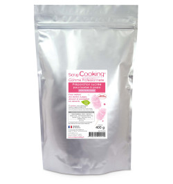 Préparation sucrée rose pour barbe à papa arôme barbe à papa 400 g réf.4553