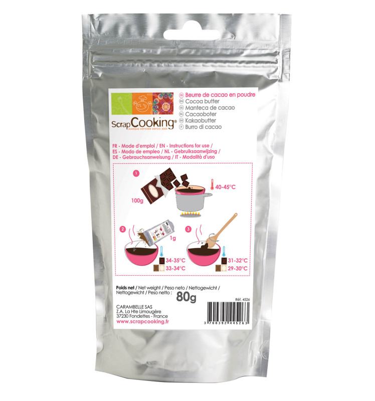 Beurre de cacao en poudre