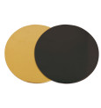 6 Thin gold/black cake boards Ø24cm