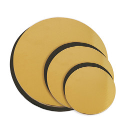 Support à gâteaux rond or/noir x10 8cm - ScrapCooking - MaSpatule