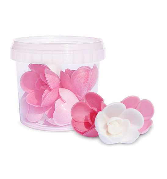 6 Rose edible wafer decorations