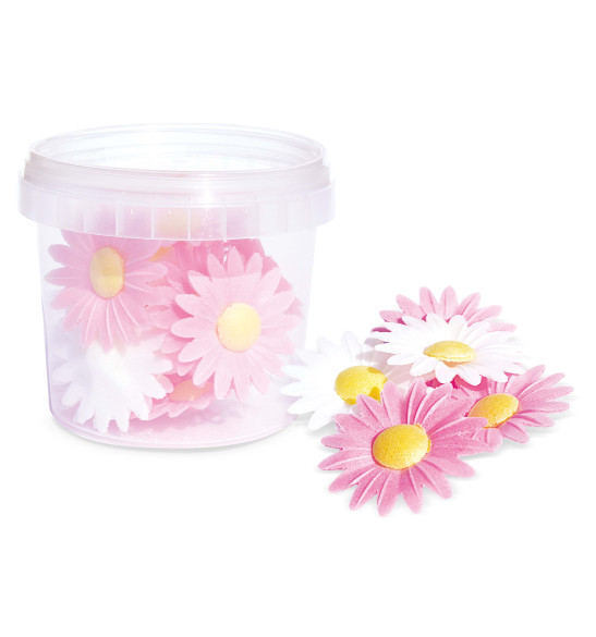 18 Daisy edible wafer decorations