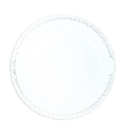 Round cake board with a lacework trim Ø 32 cm White