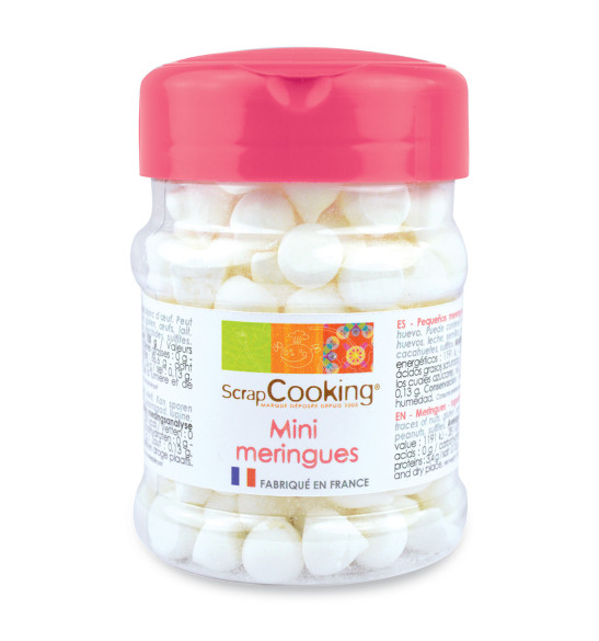 Pot of mini white meringues 35g Pot of mini white meringues 35g