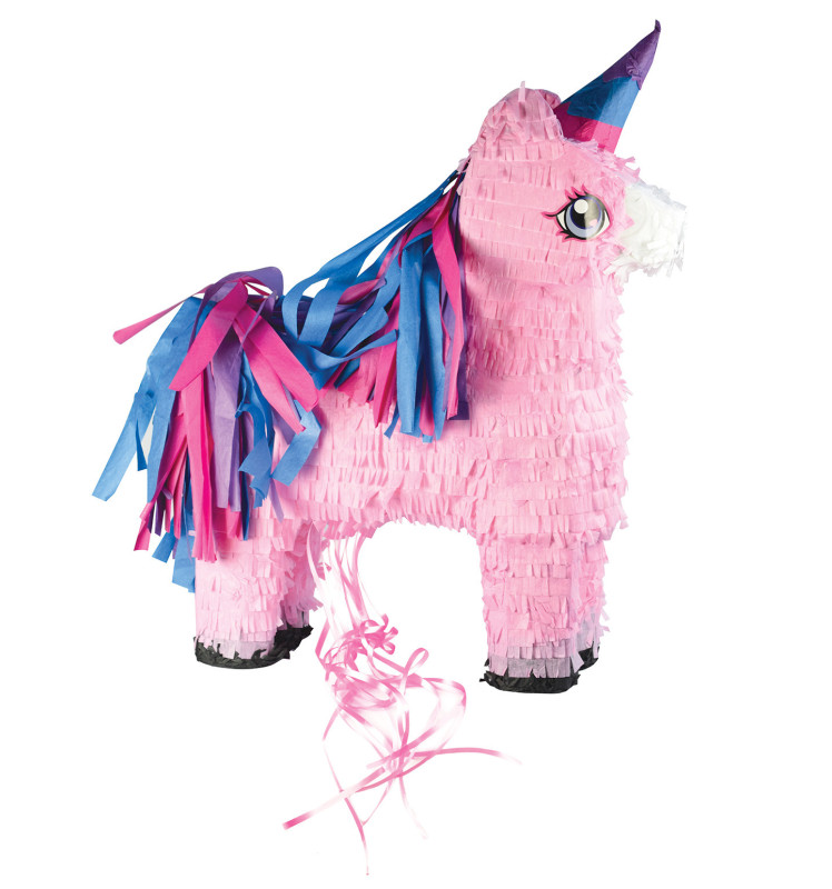 DIFFUSION 547619 Piñata licorne en carton - 40 x 41 x 9 cm