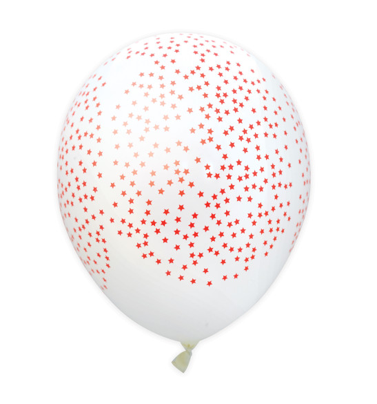 6 ballons étoiles rouges 6 ballons étoiles rouges