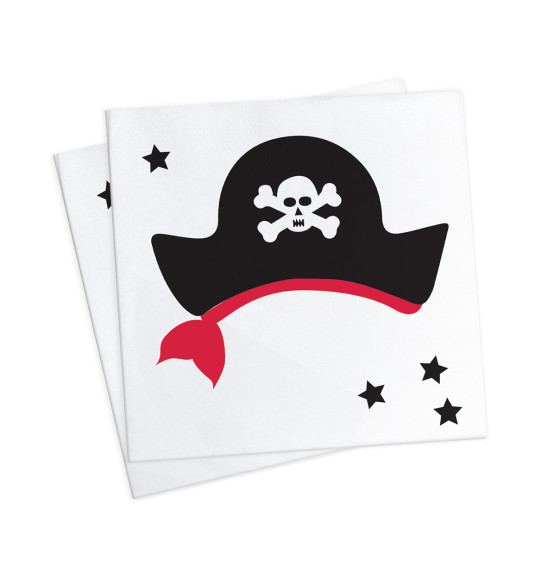 20 serviettes "pirate" 25x25cm 20 serviettes "pirate" 25x25cm