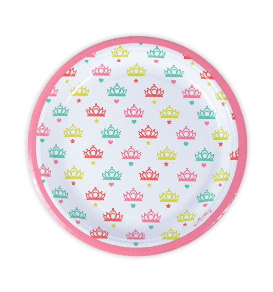 8 assiettes "princesse"Ø23cm 8 assiettes "princesse"Ø23cm