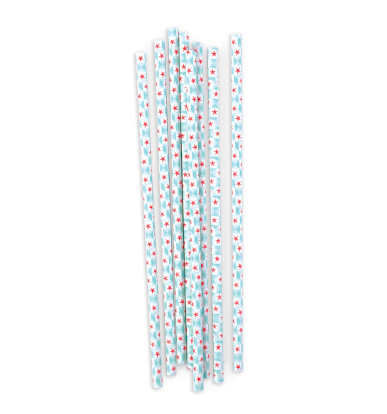20 Pailles cartonnées "géométrie étoiles bleues" 20 Pailles cartonnées "géométrie étoiles bleues"