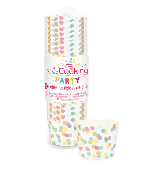 Caissettes de cuisson confettis x 25 Caissettes de cuisson confettis x 25