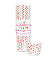 25 Red stars cupcake cases
