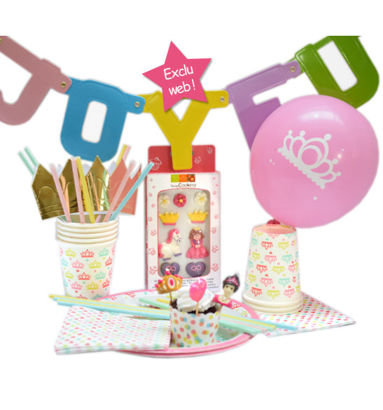 Box anniversaire déco Princesse Box anniversaire déco Princesse