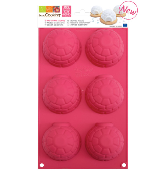 Moule à gâteaux silicone 6 igloos Moule à gâteaux silicone 6 igloos